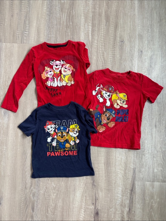 Nickelodeon Other - Paw Patrol Kids Graphic Tee Bundle - Red & Navy 3T/4T